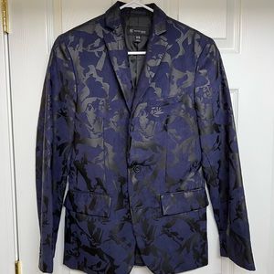 INC Mens Blue Suede Blazer (Barely Used)